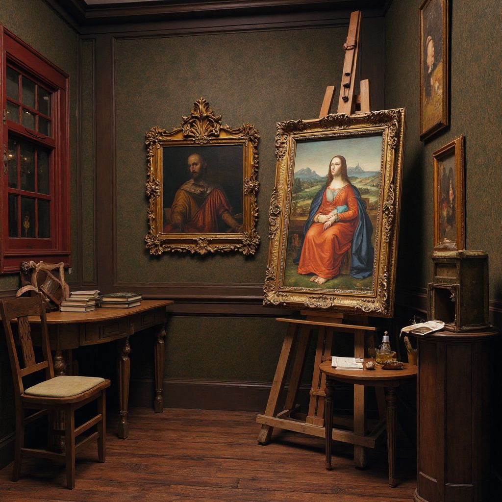 Creating Renaissance props for Da Vinci room